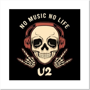 No music no life u2 Posters and Art